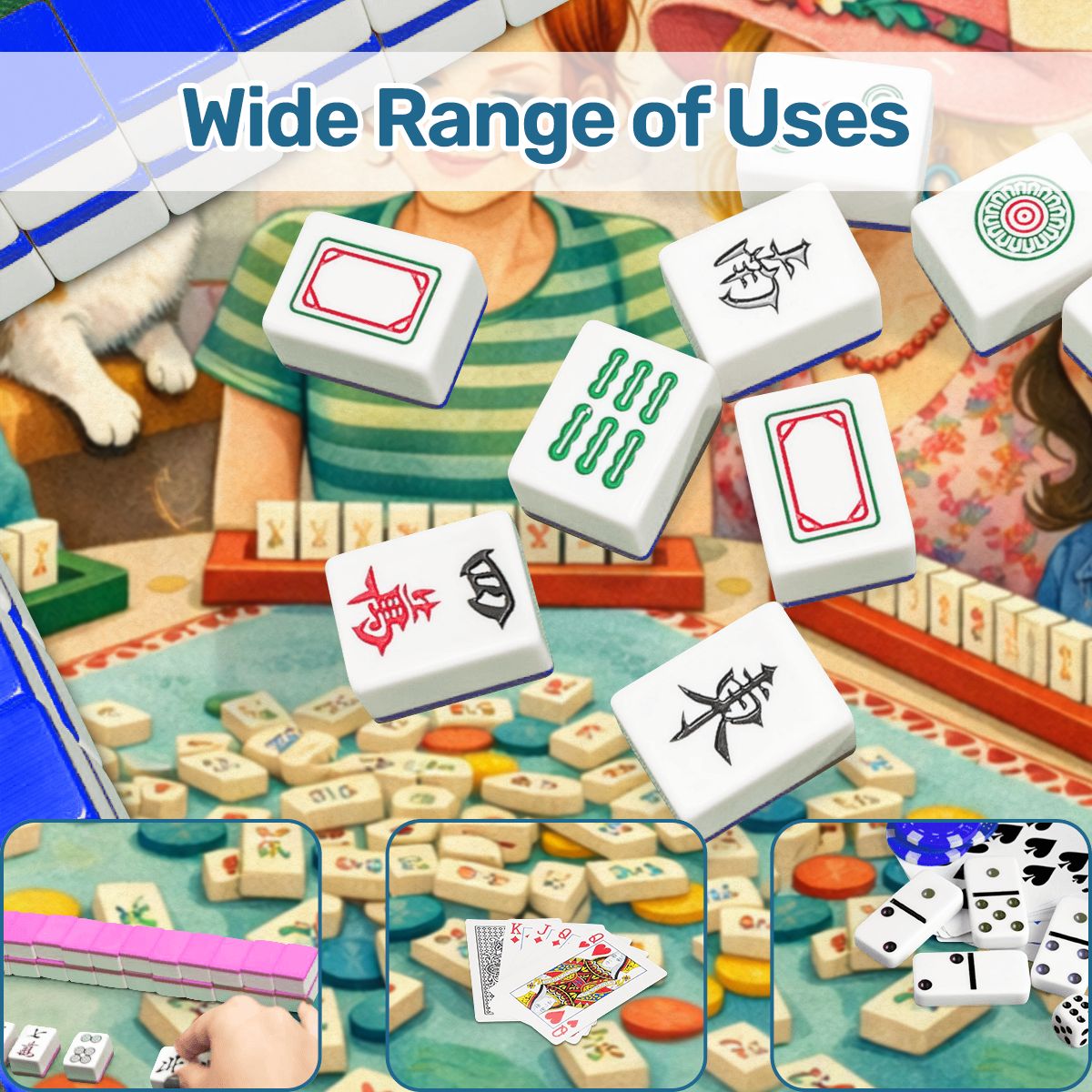 Girls Get Giddy Mini Mahjong Mat - Splash of Color Co.