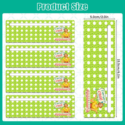 Mahjong Line Reader 4 Pack New Funny I Don't Give A Crak Green Cane Design