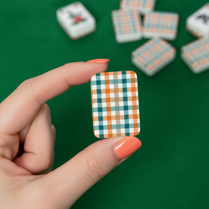 Mad About Plaid Fall American Mahjong Tiles And Carry Case