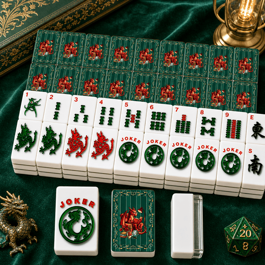 Dragons And Tales Book Lover American Mahjong Tiles And Carry Case - Splash of Color Co.