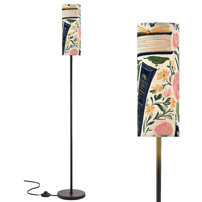 Floral Pastel Book Lover Book Nook Modern Floor Lamp Modern Standing Lamp