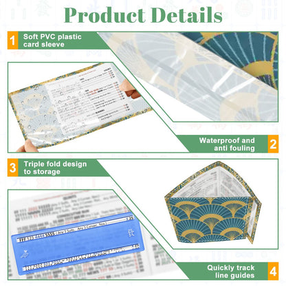 Art Deco Mahjong Lady Luck’s 4 Mahjong Card Holder with Line Finder - Splash of Color Co.