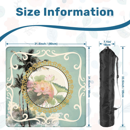 Sage Island Imperial Palm Heritage Collection Mahjong Mat - Splash of Color Co.