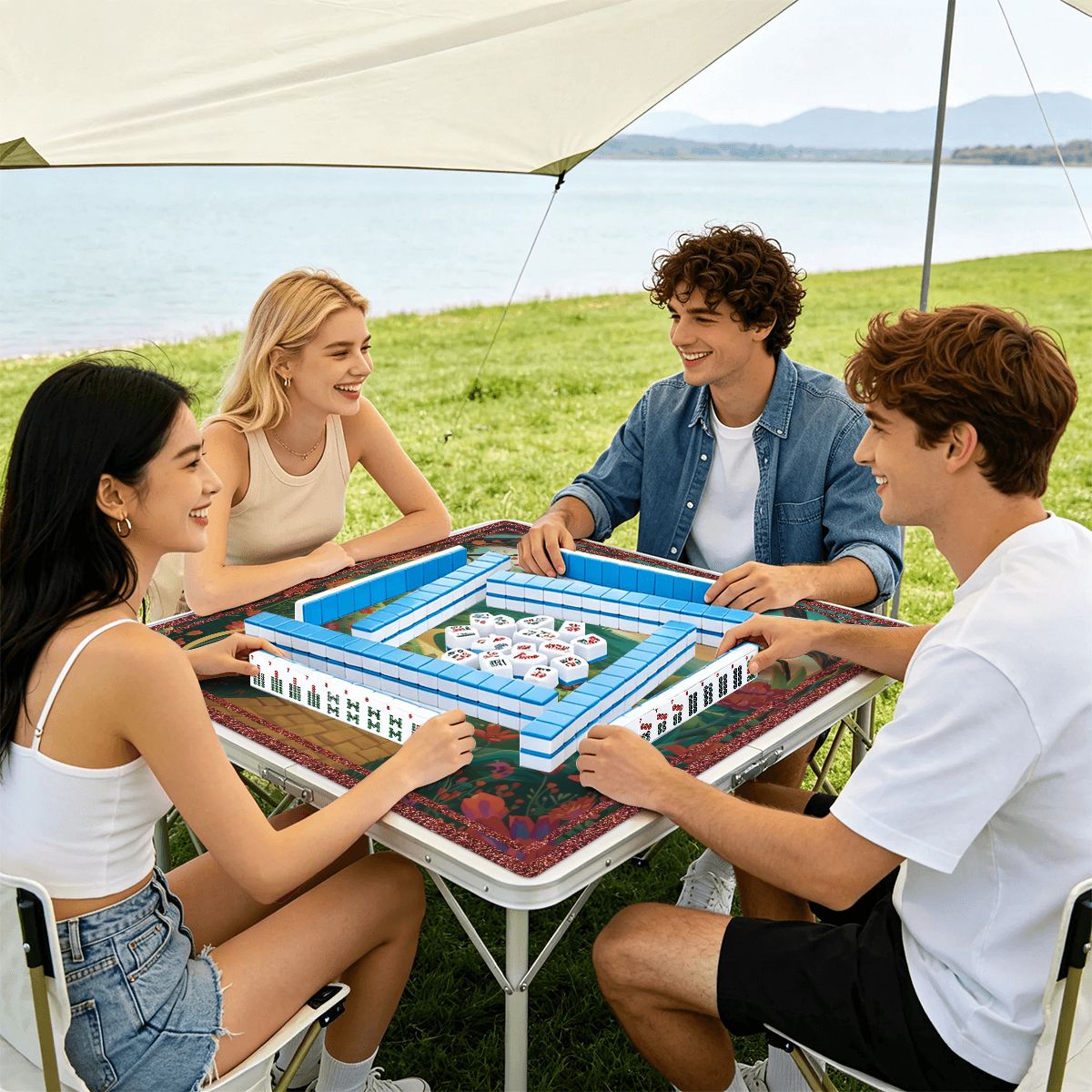 Magical Land Of Oz Mahjong Mat Sleek Surface - Splash Of Mahj And Color Co.