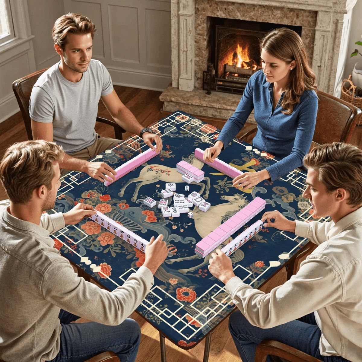 Year of the Fire Horse 2026 Limited Edition Mahjong Mat - Splash of Color Co.