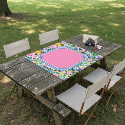 Floral Chinoiserie Sunny Side Mini Mahjong Mat - Splash of Color Co.