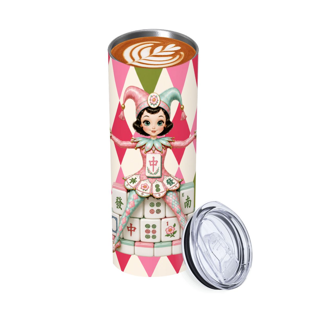 Mahjie The Mascot 20oz Straight Stainless Steel Tumbler with Straw