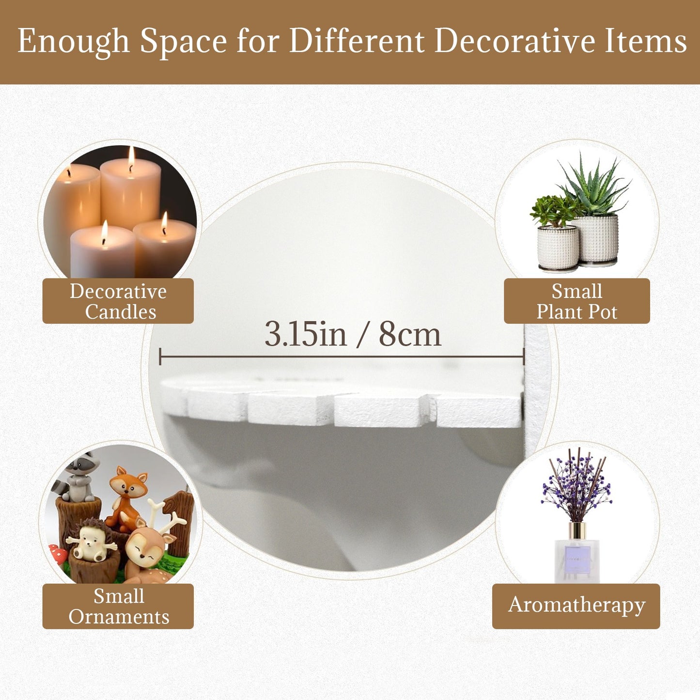 Mahjong Watercolor Candle Holder Wall Mounted Candle Holder - Splash Of Mahj And Color Co.