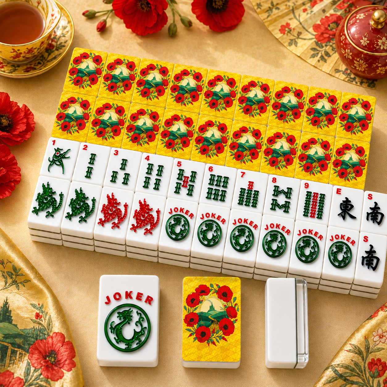 Wizard Of Oz Whimsical Land Of American Mahjong Tiles With Carry Case - Splash of Color Co.