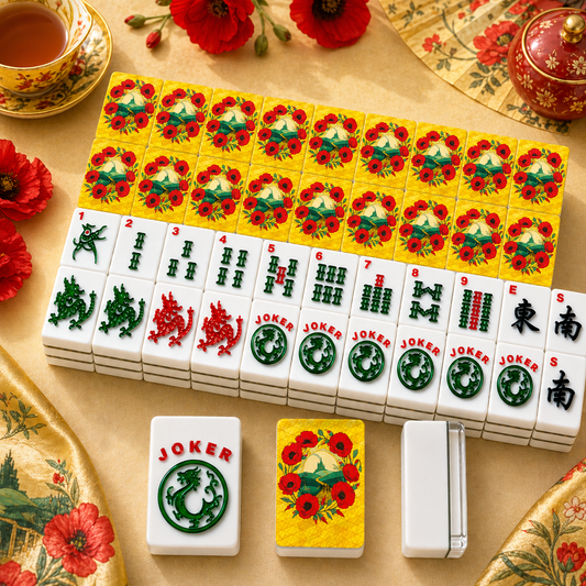 Wizard Of Oz Whimsical Land Of American Mahjong Tiles With Carry Case - Splash of Color Co.