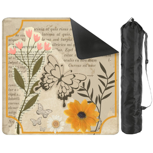 The Vintage Scrapbook Heirloom Butterfly, Floral Garden Mahjong Mat - Splash of Color Co.