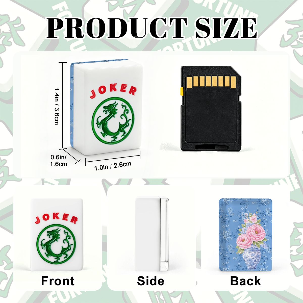Chinoiserie Ginger Jar Peonies In Bloom American Mahjong Tiles And Carry Case - Splash Of Mahj And Color Co.