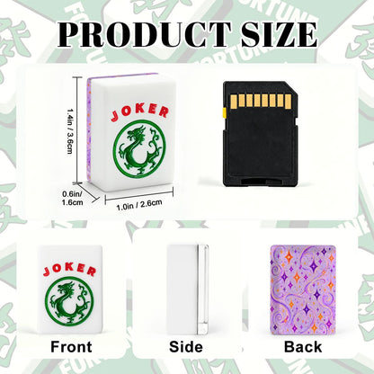 Starburst Whimsical Wizard, Purple, Orange American Mahjong Tiles And Carry Case - Splash Of Mahj And Color Co.