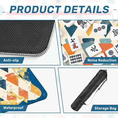 MODERN MAZAL Jewish Mahjong Mat - Splash of Color Co.