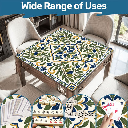 Mediterranean Olive Old World Tuscan Mahjong Mat - Splash Of Mahj And Color Co.