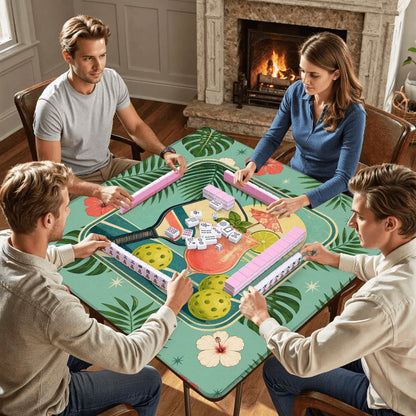 Pickleball Pungs And Pongs Mahjong Mat