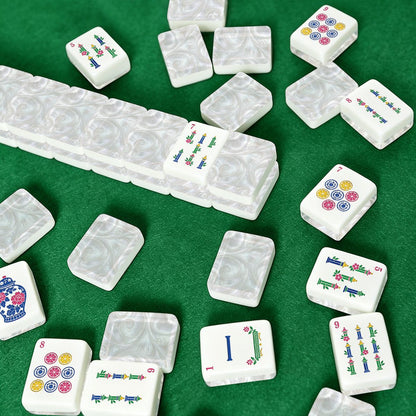 Mother Of Pearl Classic Chinoiserie American Mahjong Tiles