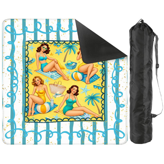 Palm Coast Pinups Mahjong Mat - Splash of Color Co.