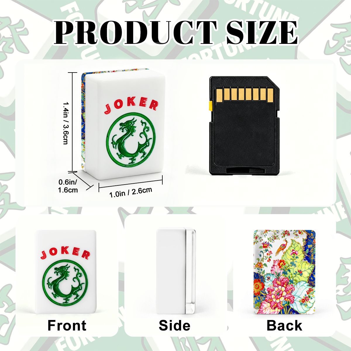 Tobacco Leaf American Mahjong Tiles And Carry Case - Splash Of Mahj And Color Co.