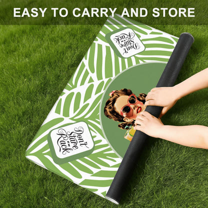 Funny Mahjong, Don't Stare At My Rack, Mini Travel Mahjong Mat - Splash of Color Co.