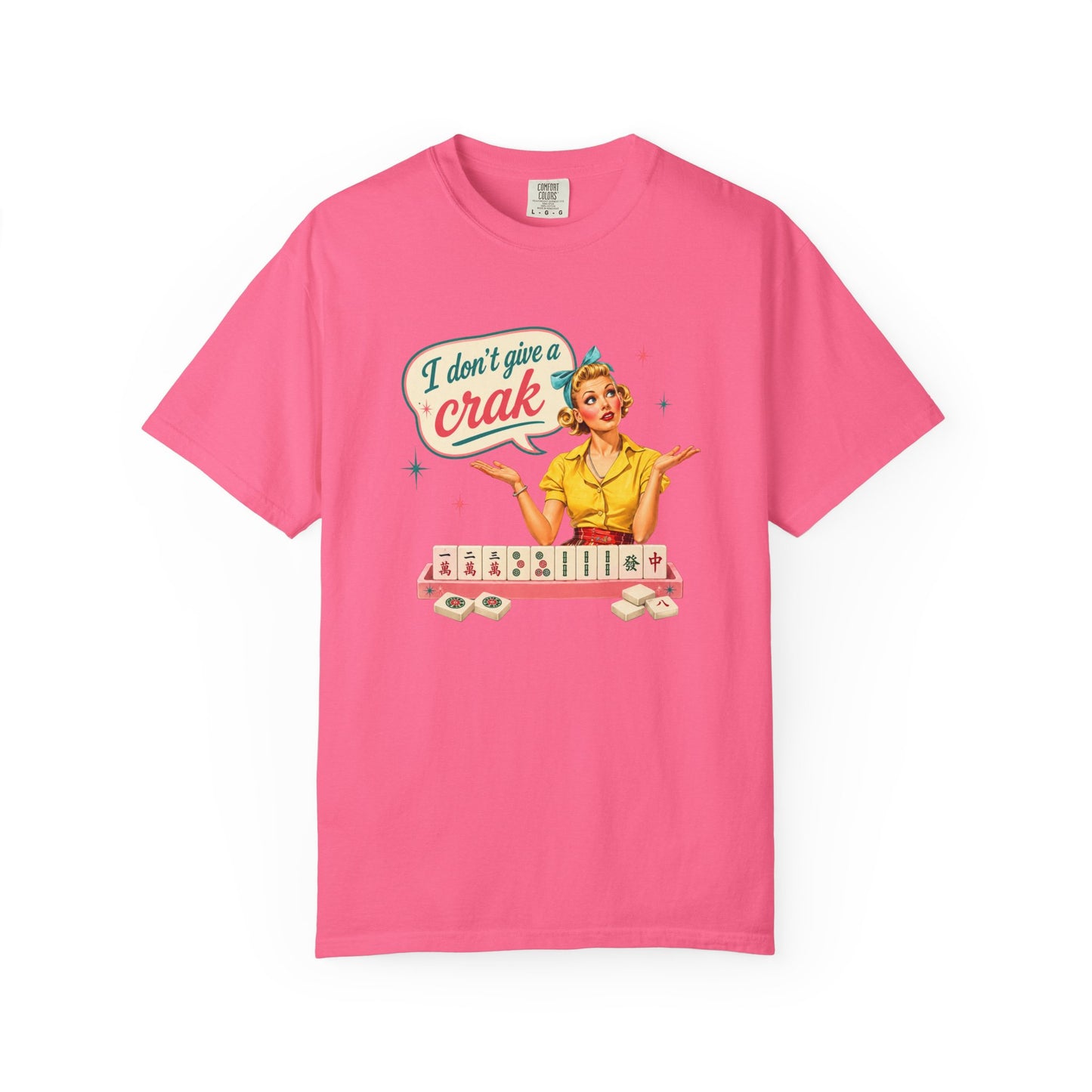 I Don’t Give a Crak Funny Mahjong T-Shirt