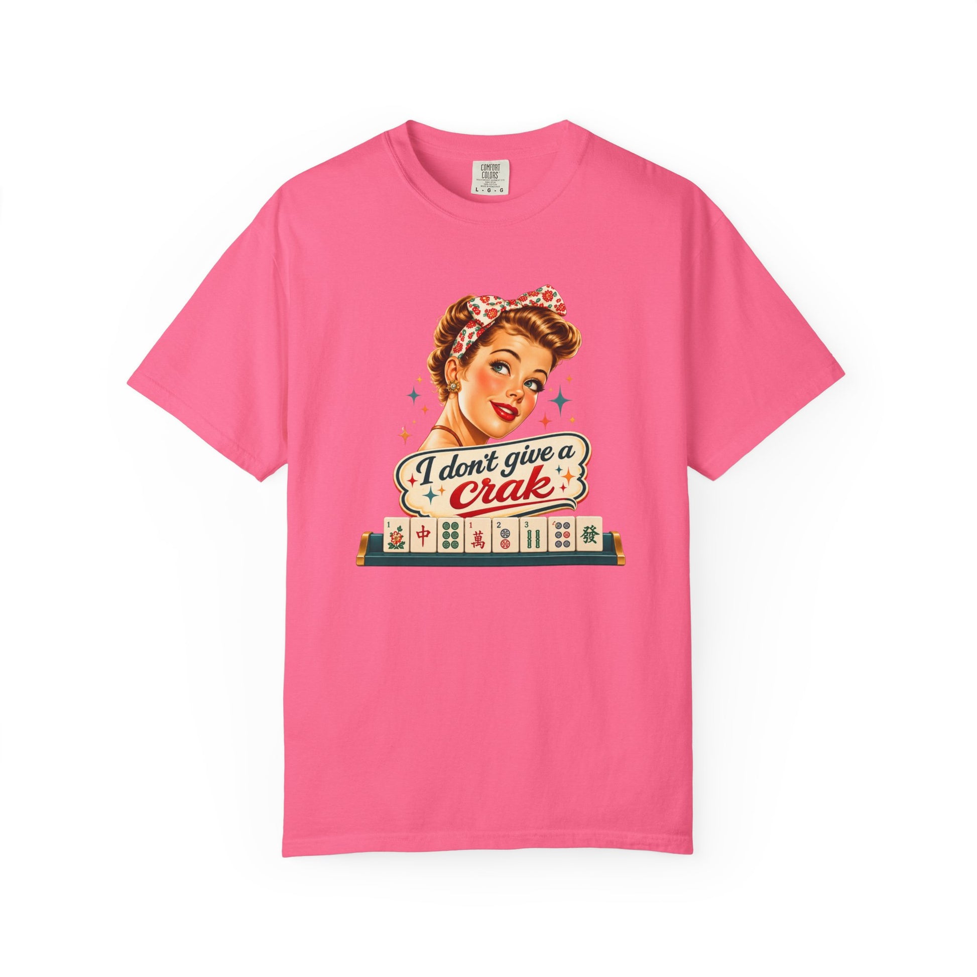 Funny Mahjong Tee — “I Don’t Give a Crak” - Splash Of Mahj And Color Co.