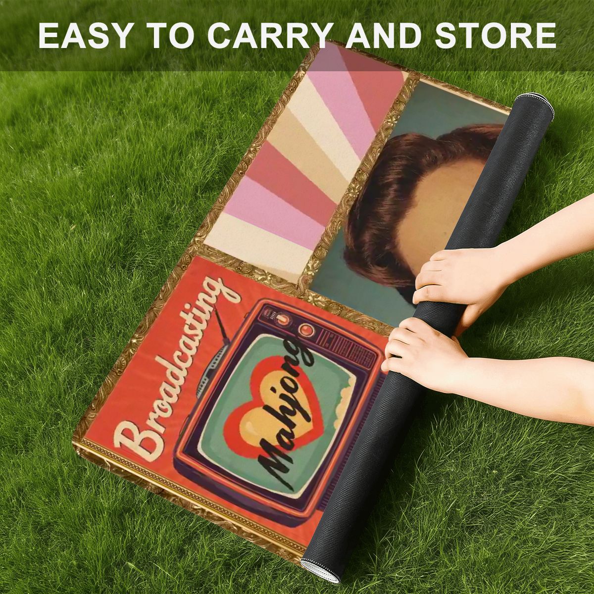 Funny Mini Mahjong Travel Ma, Mahjong Looks Good On You (Ship Rolled up)