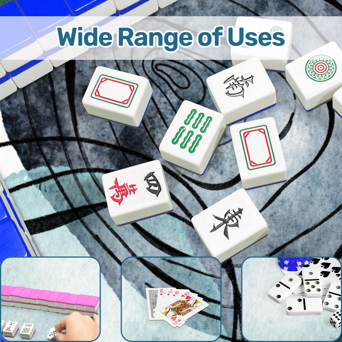 Bohemian Abstract Watercolor Mahjong Mat - Splash of Color Co.