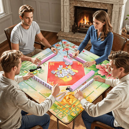 FOUR SEASONS OF FORTUNE Mahjong Mat - Splash of Color Co.