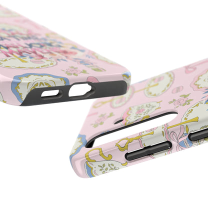 Tea Time Mahjong Phone Case - Stylish Tough Phone Case for Gamers, Tea Lovers, Unique Gift, Protection, Fun Design