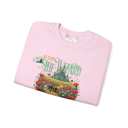 Wizard of Oz Whimsical Magical Crewneck Sweatshirt — Off To See The Wizard - Splash of Color Co.
