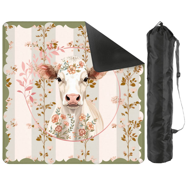 Laugh Until The Cows Come Home Floral Preppy Mahjong Mat - Splash of Color Co.