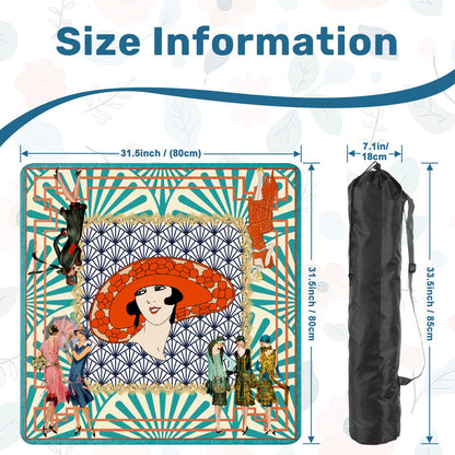 The Roaring 1920's Art Deco Mahjong Mat - Splash of Color Co.