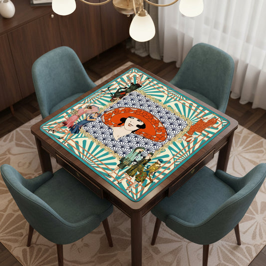 The Roaring 1920's Art Deco Mahjong Mat - Splash of Color Co.