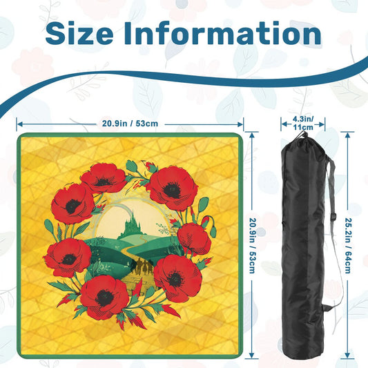 Mini Mahjong Mat Follow The Yellow Brick Road Oz Mat - Splash of Color Co.