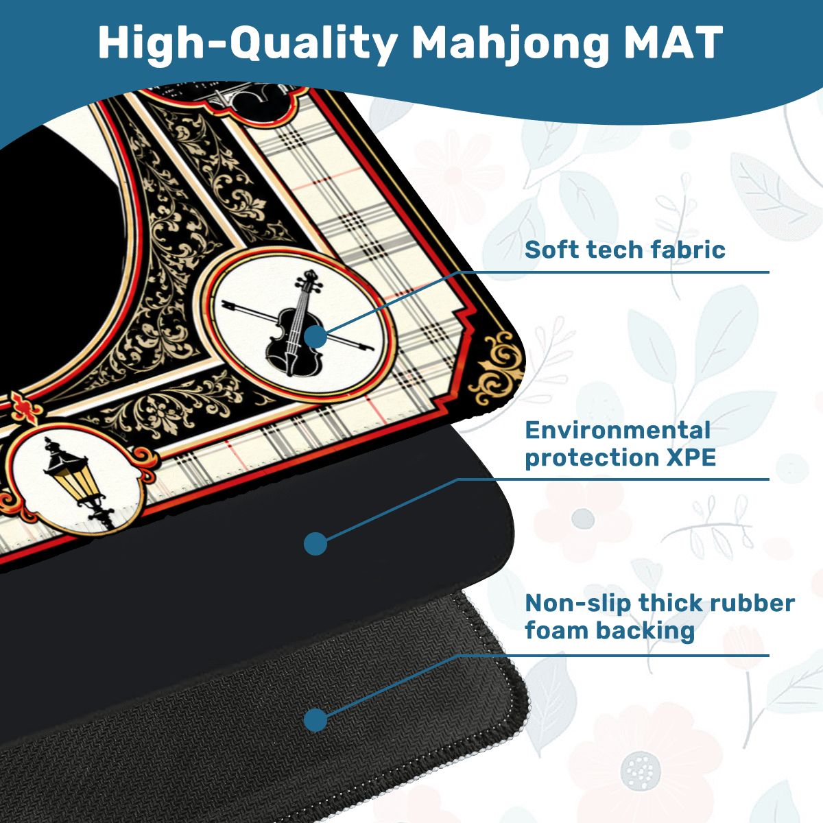 Sherlock Holmes Mahjong Mat - Splash Of Mahj And Color Co.