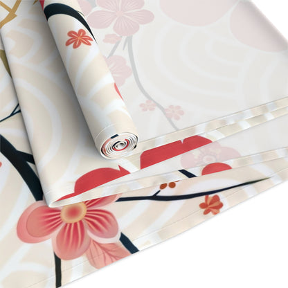 Asian Inspired Mahjong Elegant Floral Table Runner for Dining, Perfect Gatherings, Mahj Parties Weddings, Holidays, and Special Occasions