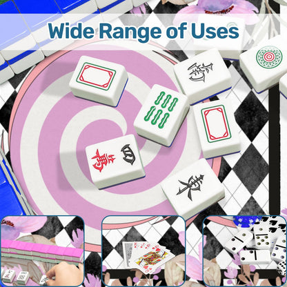 Harlequin Romance Floral Preppy Mahjong Mat - Splash of Color Co.