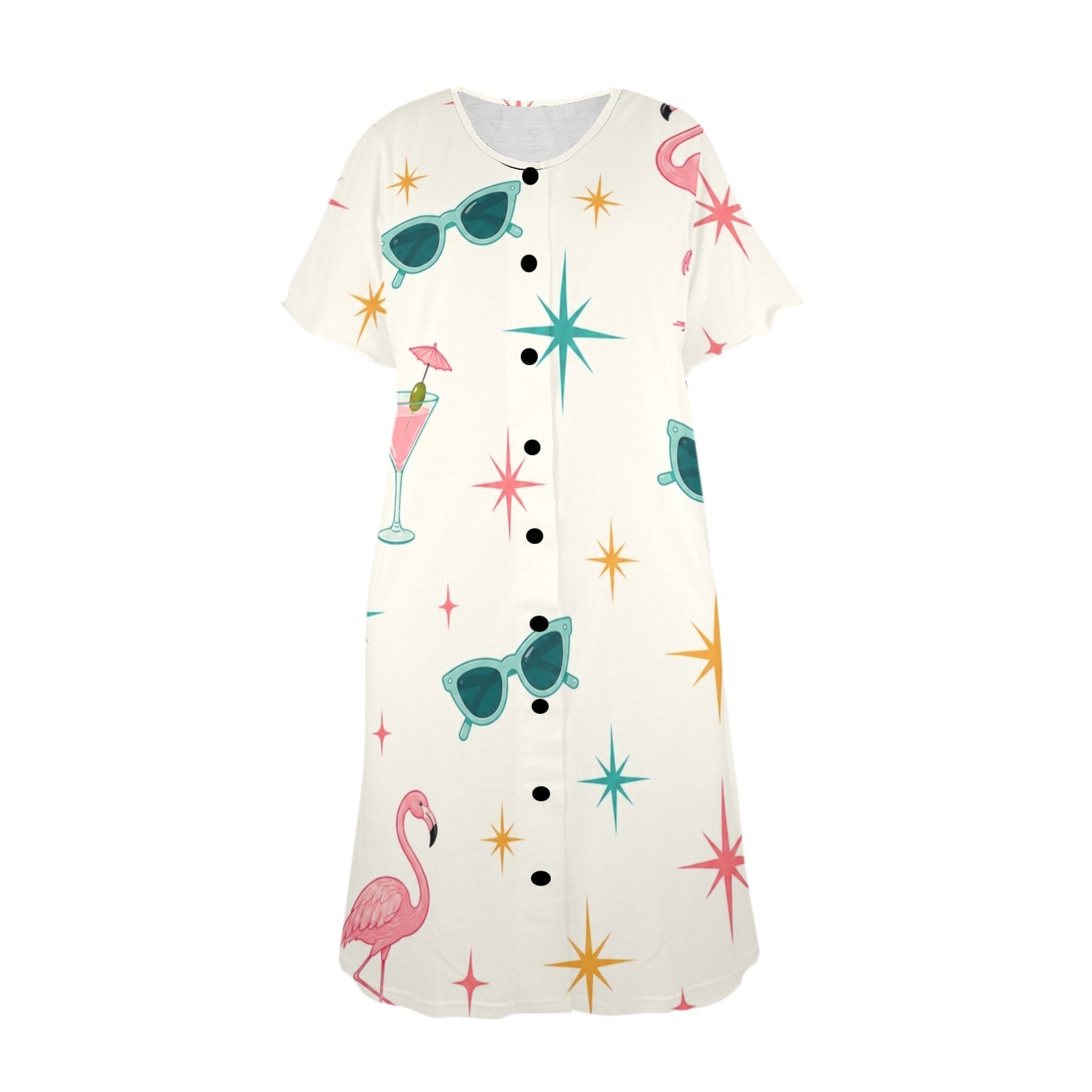 Funny Mahjong Muumuu Dress - Splash Of Mahj And Color Co.