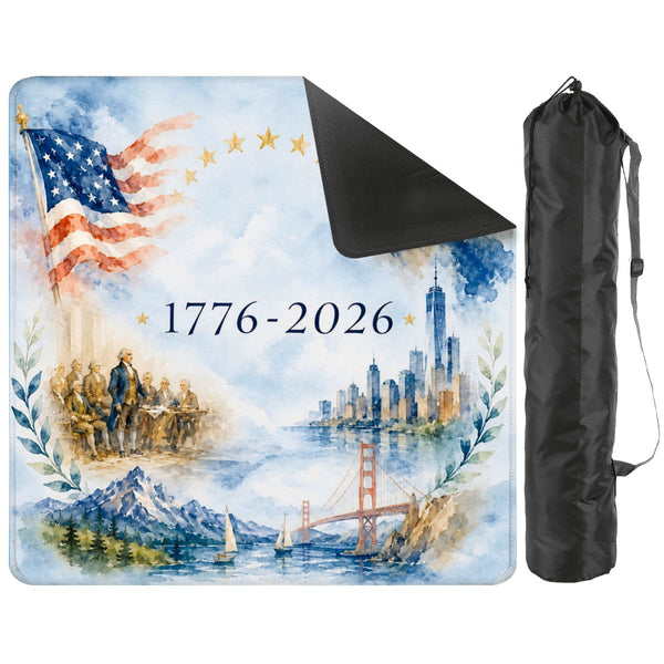 America The Beautiful 1776–2026 Mahjong Mat - Splash Of Mahj And Color Co.