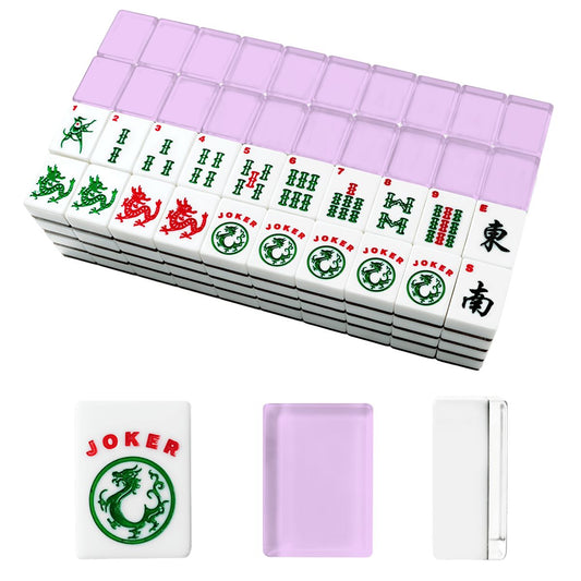 Lilac Mist American Mahjong Tiles And Carry Case - Splash Of Mahj And Color Co.