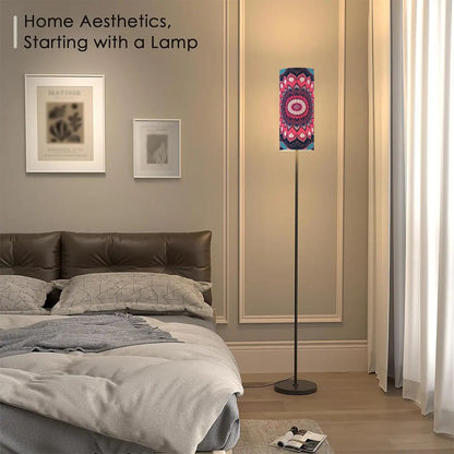 Modern Bohemian Mandala Book Nook Floor Lamp - Splash of Color Co.