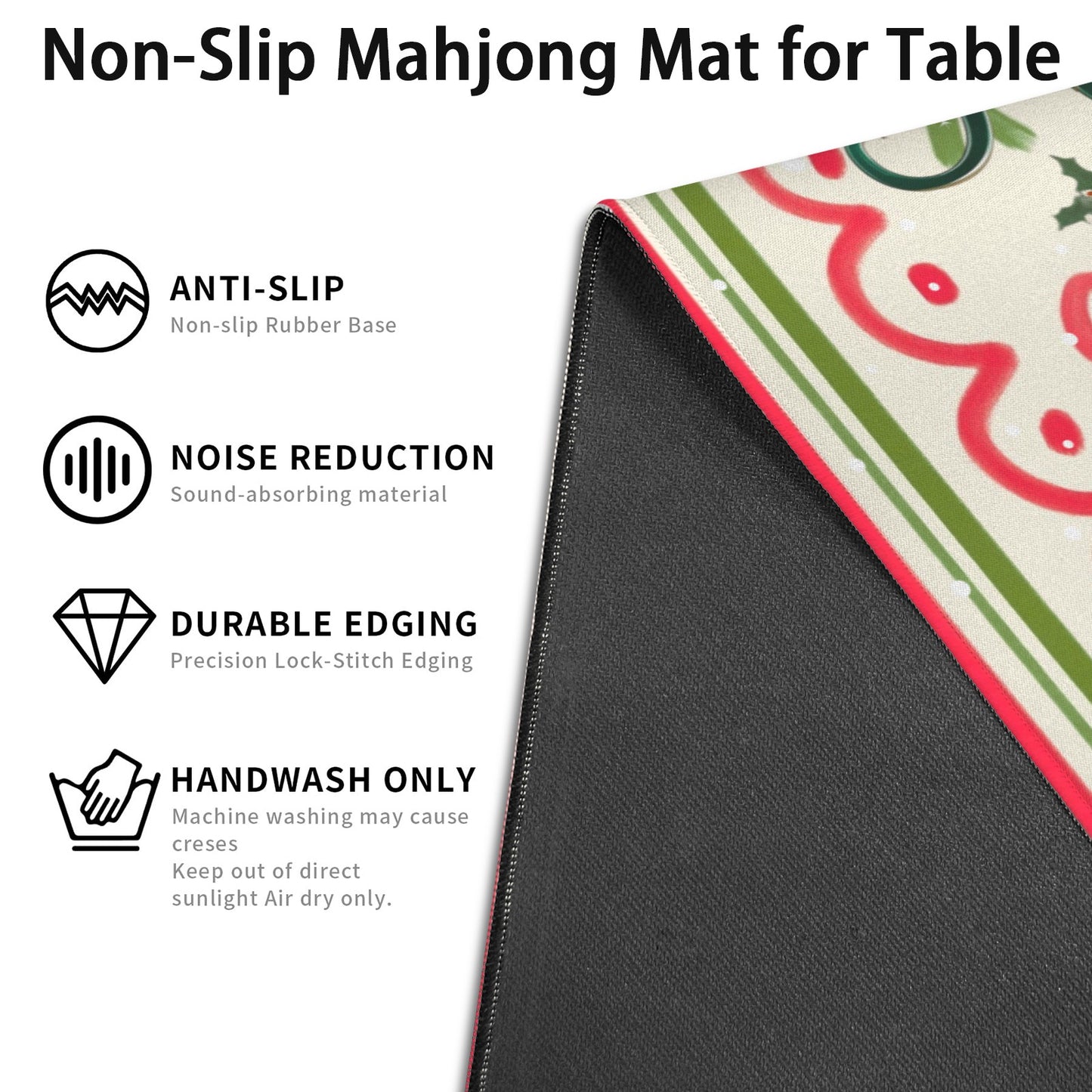 Merry Mahj Christmas Mahjong Mat 33x33