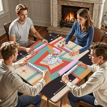 Mod Squad Mahjong Mat Lucky Grid - Splash of Color Co.