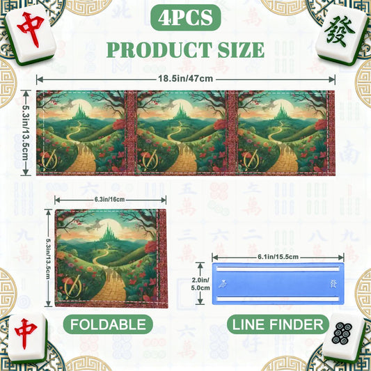 Wizard Of Oz Land Of Whimsy 4 Mahjong Card Holder with Line Finder - Splash of Color Co.