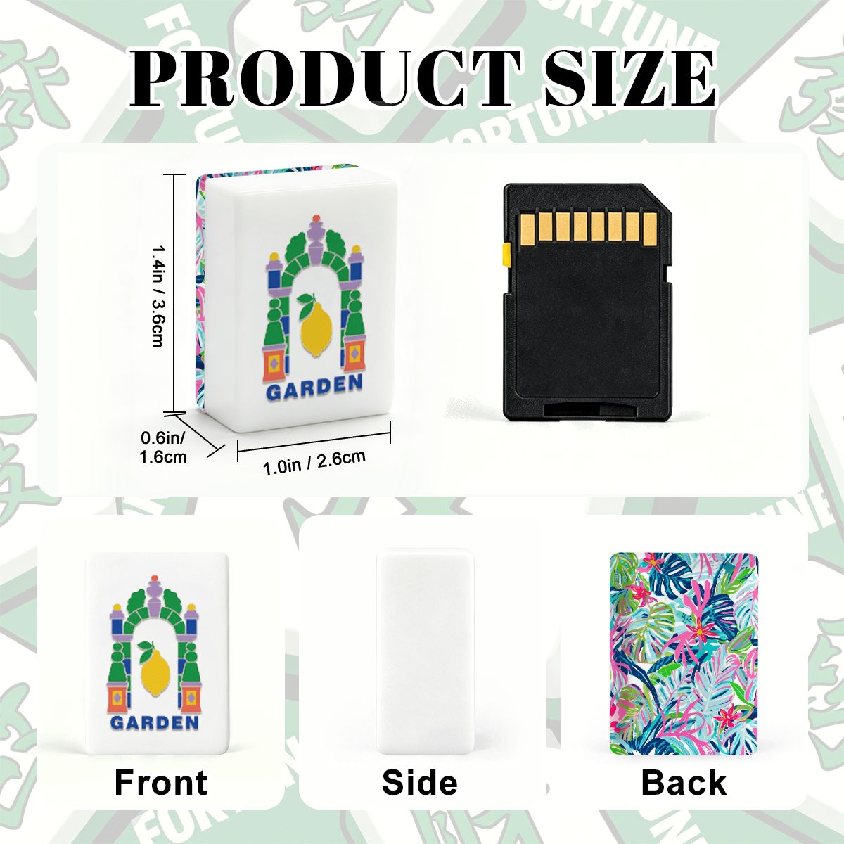 Preppy Pastel Lilly On The Lanai Floral Garden Mahjong Tiles And Carry Case