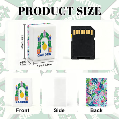 Preppy Pastel Lilly On The Lanai Floral Garden Mahjong Tiles And Carry Case