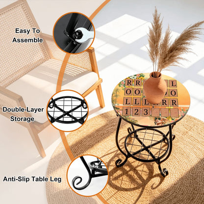 Mahjong Outdoor Solo Play Side Table - Splash of Color Co.