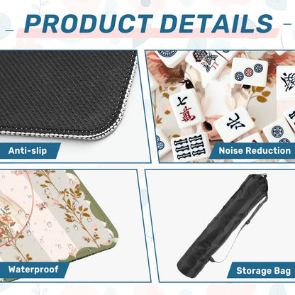 Laugh Until The Cows Come Home Floral Preppy Mahjong Mat - Splash of Color Co.