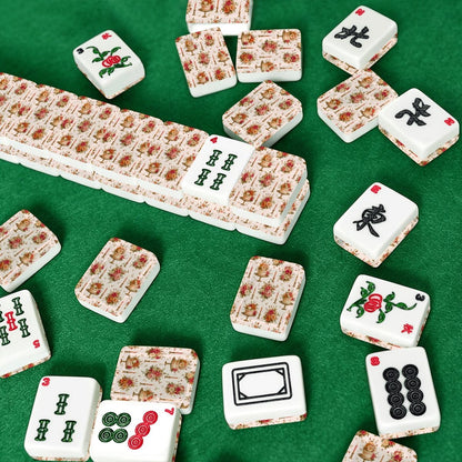Victorian Birthday Cake And Candles American Mahjong Tiles And Carry Case